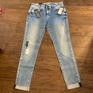 Jeans with patches. Size 29.